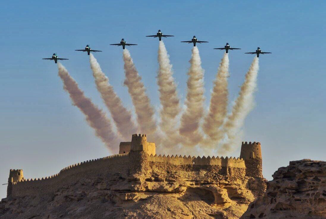 عرض الصقور السعودية في اليوم الوطني