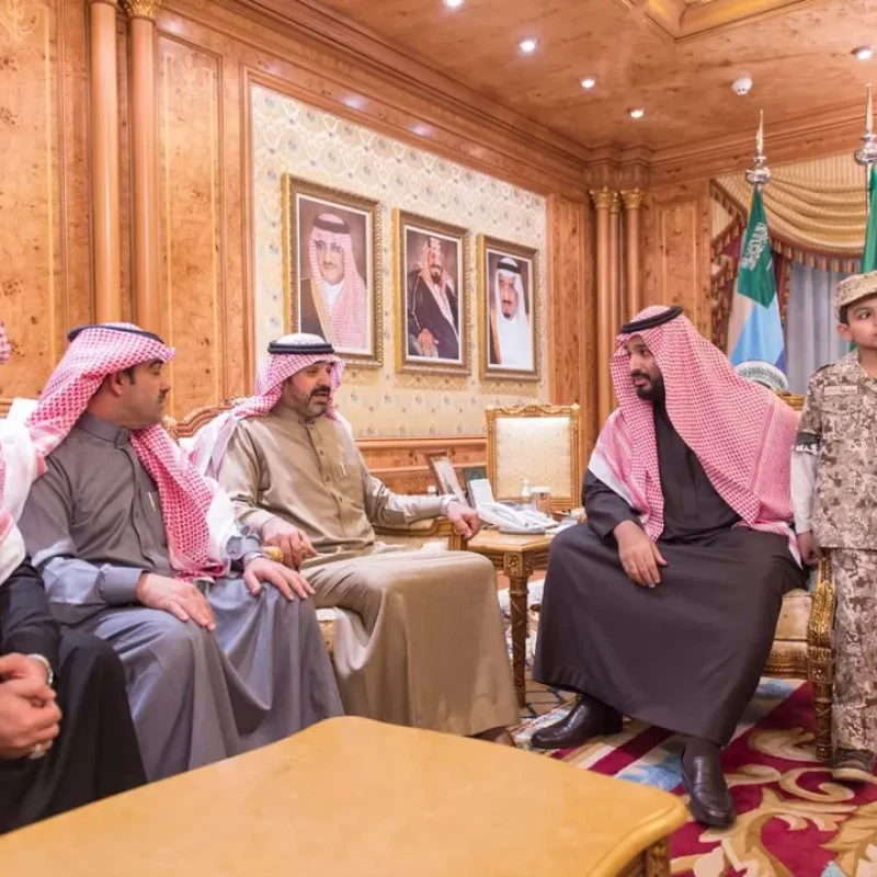 مواساة سمو ولي العهد  لأسرة الشهيد العقيد عبدالله السهيان